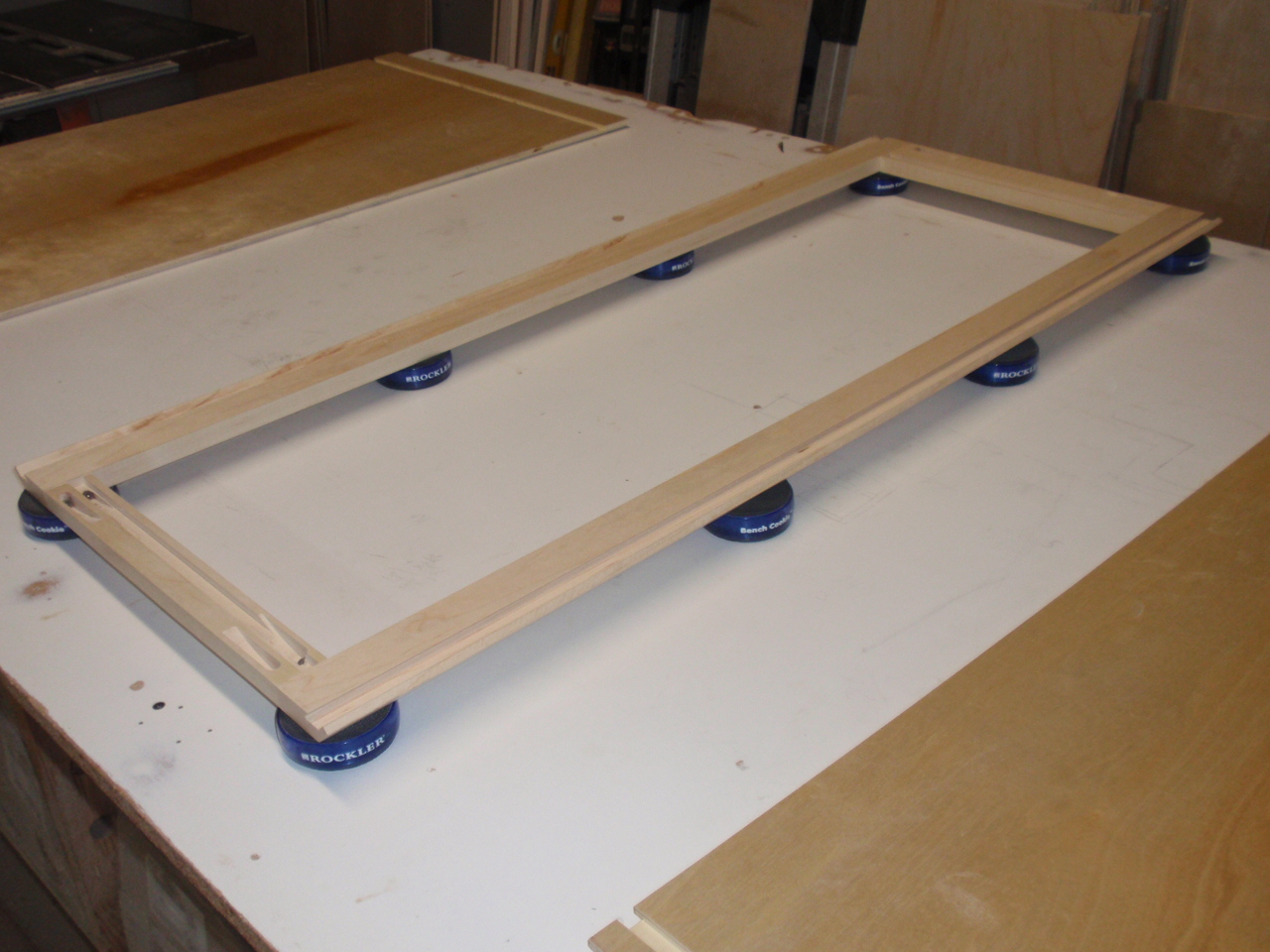 Wall angle cabinet frame