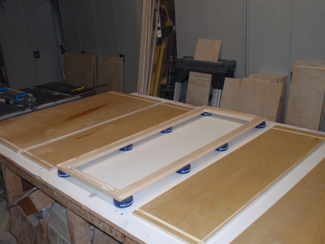 Wall angle cabinet parts