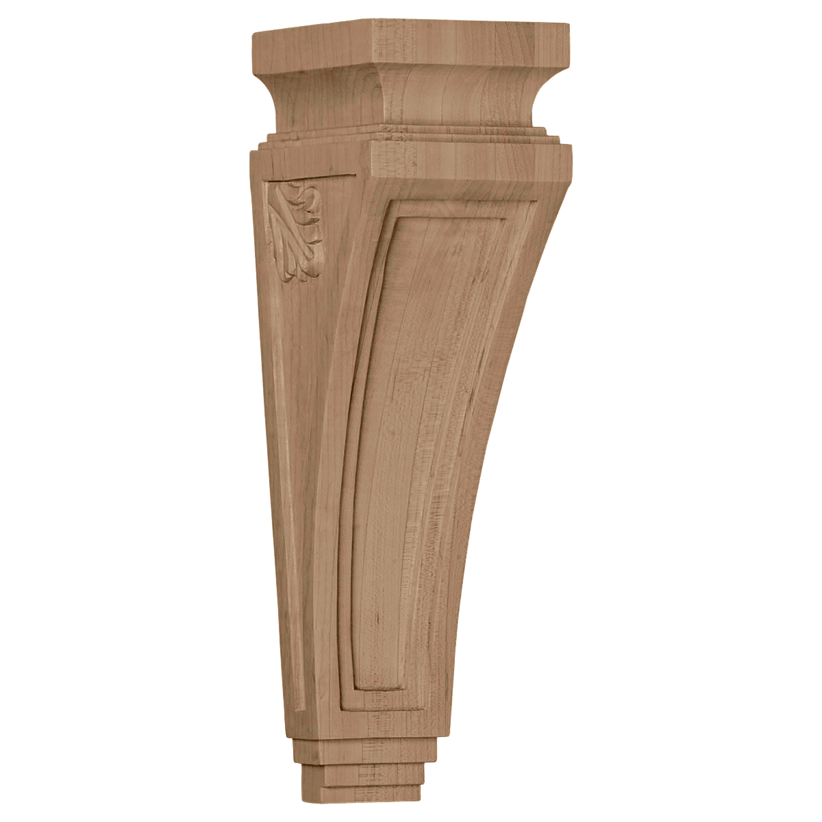 COR03X04X14AR-M COR03X04X14AR Extra Small Arts and Crafts Corbel 3 7/8"W x 4 1/2"D x 14"H