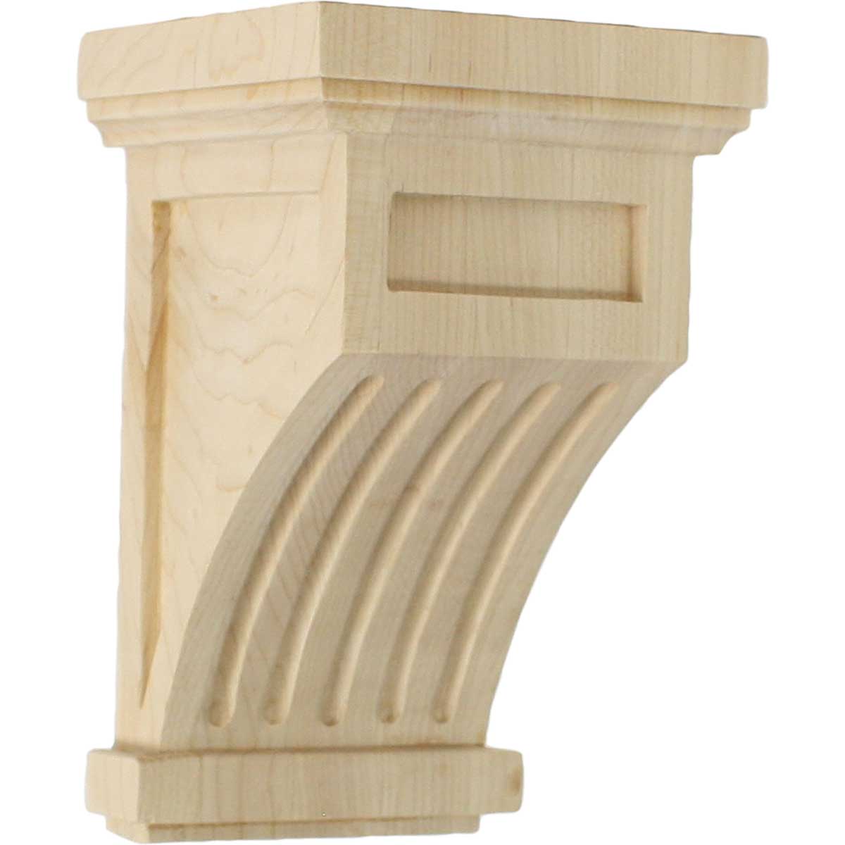 COR04X04X07FL Fluted Corbel 4 1/4"W x 4 1/4"D x 7"H