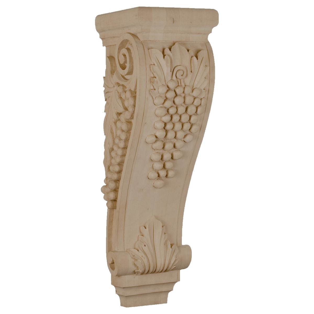 CORGR10 Jumbo Grape Leaf Corbel 10 1/2"W x 10 1/2"D x 34"H