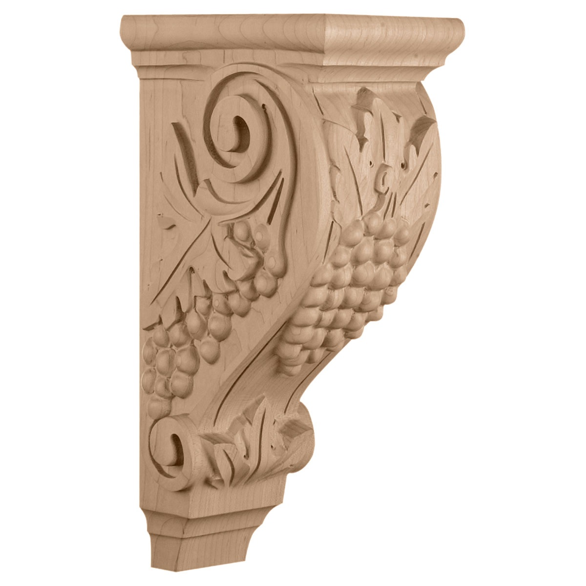 CORGR4 Large Grape Corbel 5"W 7 1/2"D 14"H