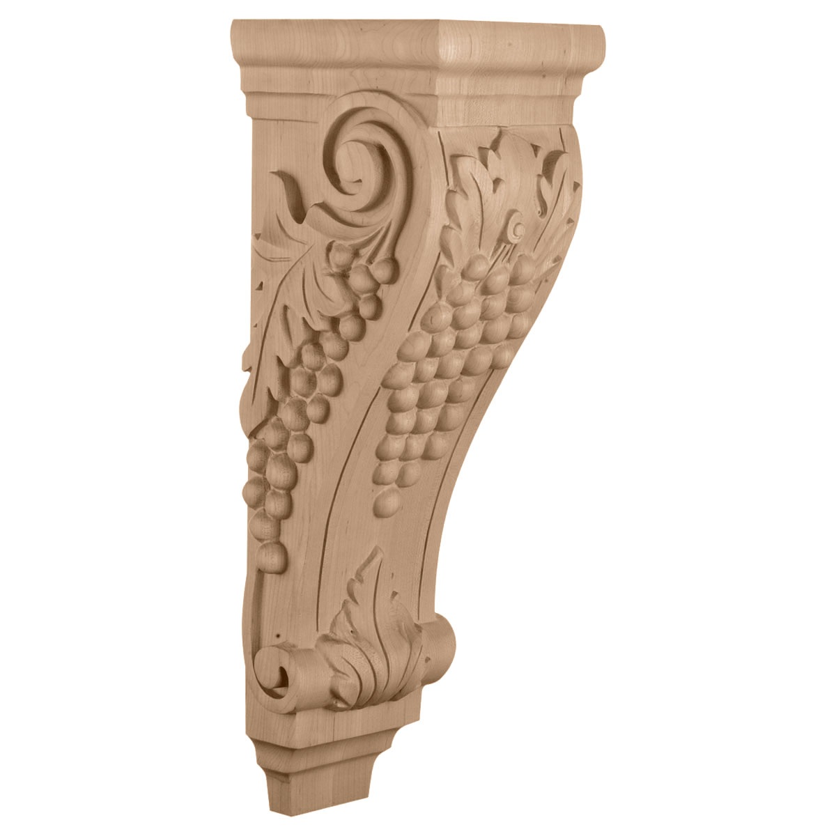 CORGR8 Extra Large Grape Corbel 6 1/2"W x 7 5/8"D x 22"H