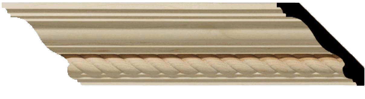 Twisted rope crown moulding