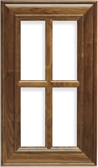 Delaware French Lite Walnut Door