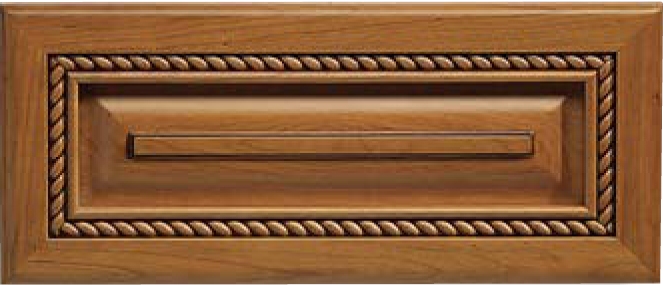 Nantucket Cherry Raised Panel Drawer Front