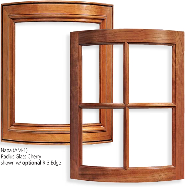 Custom Radius Glass Cabinet Doors